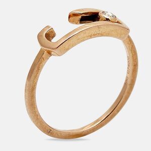 Messika By Gigi Hadid Move Addiction Diamond 18K Rose Gold Ring Size 52